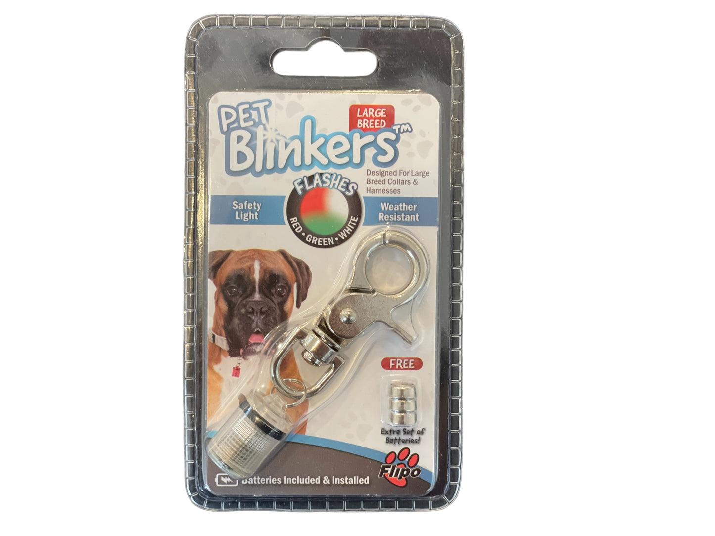 Large Breed - Pet Blinkers™ Flashing LED Pet Safety Light