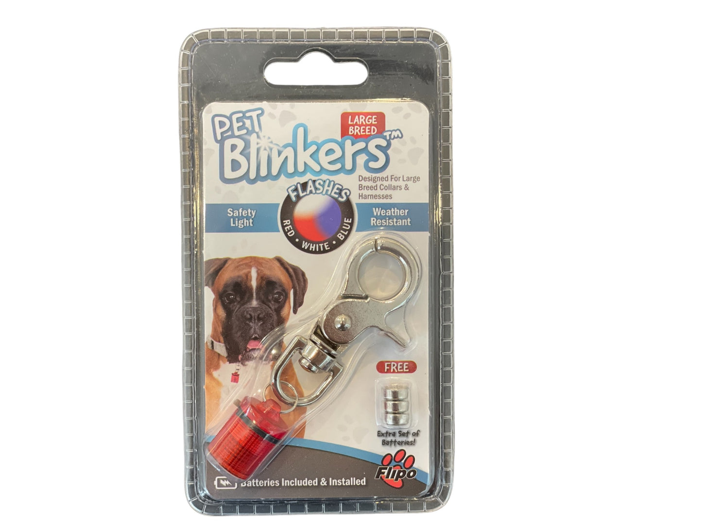 Large Breed - Pet Blinkers™ Flashing LED Pet Safety Light