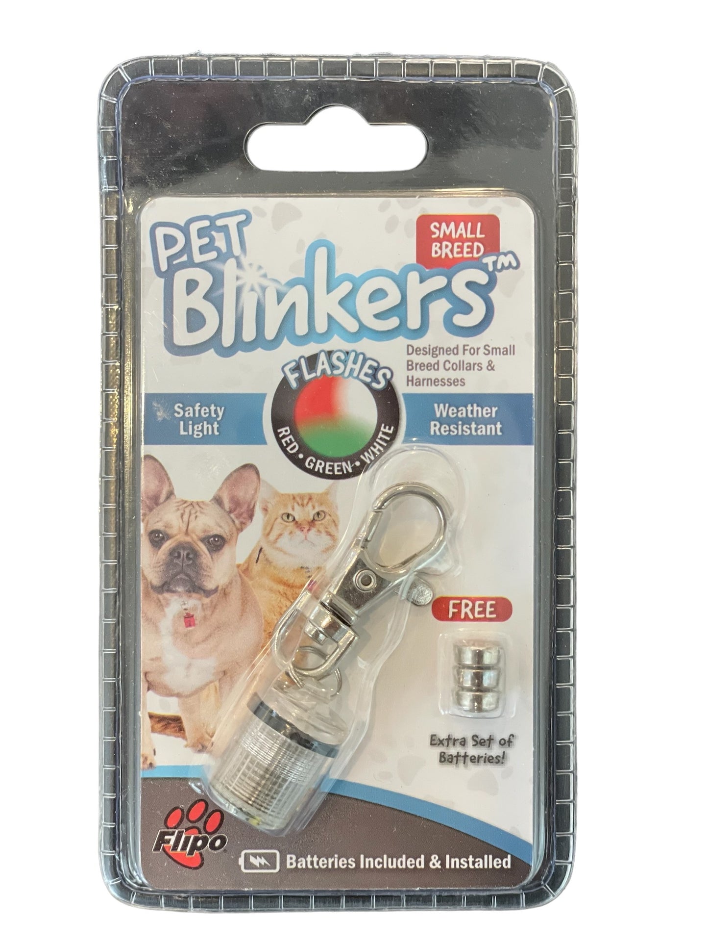 Small Breed - Pet Blinkers™ Flashing LED Pet Safety Light