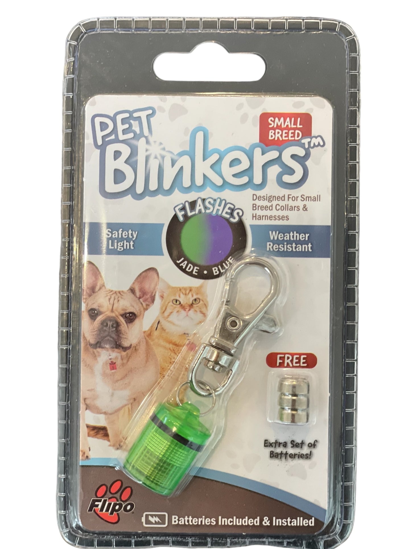 Small Breed - Pet Blinkers™ Flashing LED Pet Safety Light